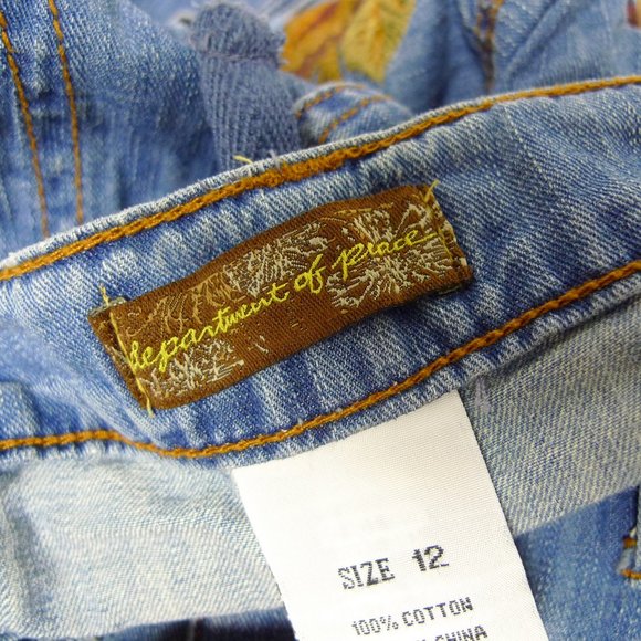 Department Of Peace embroidered denim skirt - Picture 6 of 6